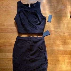 Two Piece Guess Top and Skirt Outfit